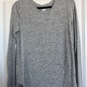 Gray Long Sleeve Women's Top
